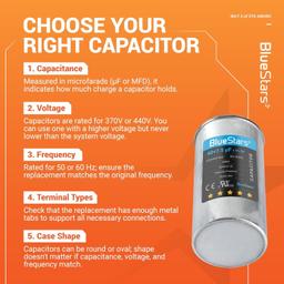 [Lifetime Warranty] 40+7.5 uF MFD ±5% 370/440 VAC Dual Run Start Round AC Capacitor CBB65 CBB65B 50/60 Hz 10000AFC - Fits Condenser, Heat Pump thumbnail 3