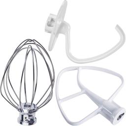 K45DH Anti-stick Dough Hook K45B Coated Flat Beater K45WW Wire Whip thumbnail 0