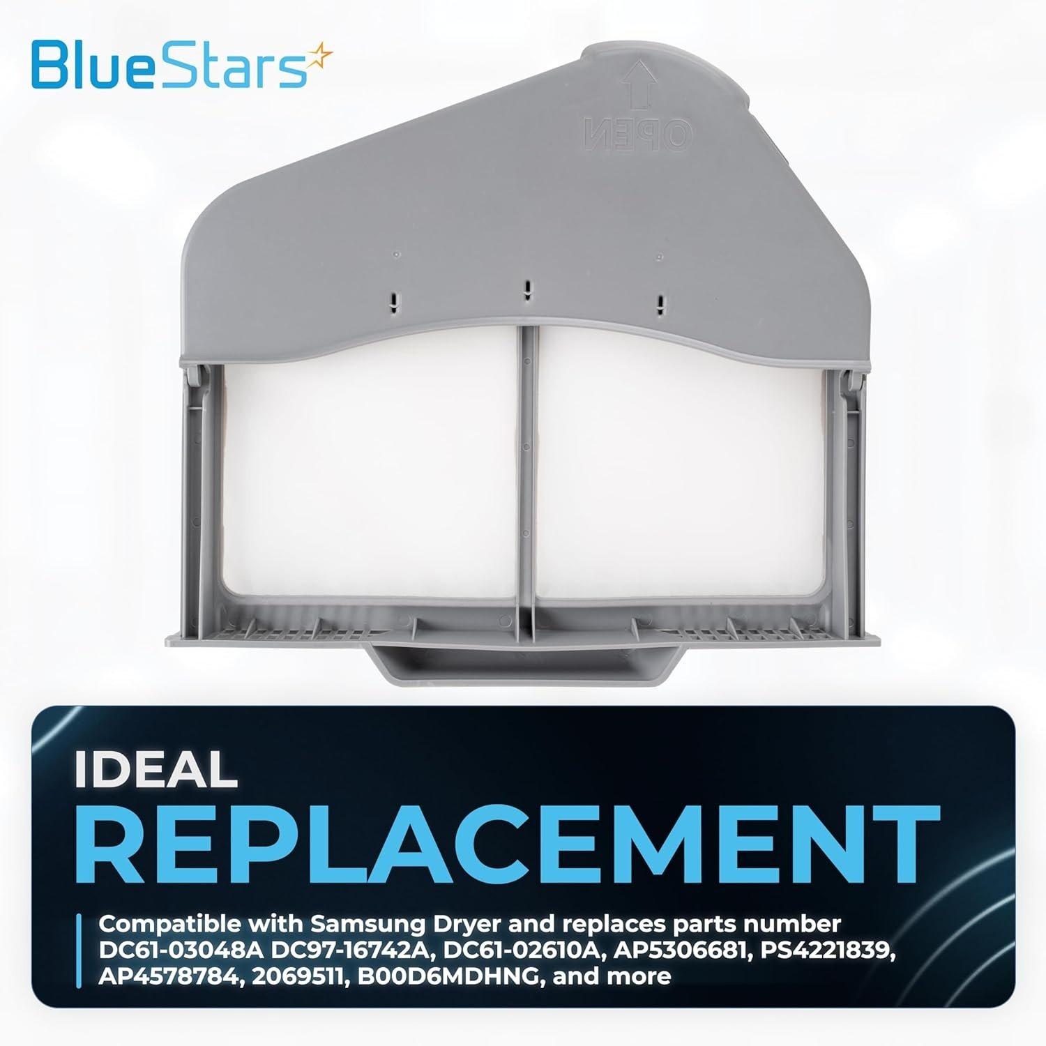 [Lifetime Warranty] DC97-16742A Dryer Lint Trap Filter For Samsung DV40J3000EW/A2 DV52J8700EP/A2 DVE52M7750V DV52J8060EW/A2 DV48J7700GW/A2 DV50F9A7EVW DV52J8700EP DV40J3000EW DV45H7000EW image 4