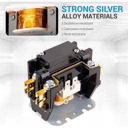 [Lifetime Warranty] 1 Pole Contactor 32 Amp 24VAC Coil thumbnail 1