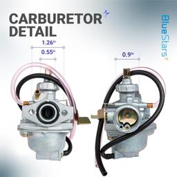[Lifetime Warranty] Carburetor Kit for Honda CRF50F 2004-2012 Honda Z50RD - Carburetor Kit with Air Filter & Fuel Valve Petcock thumbnail 3