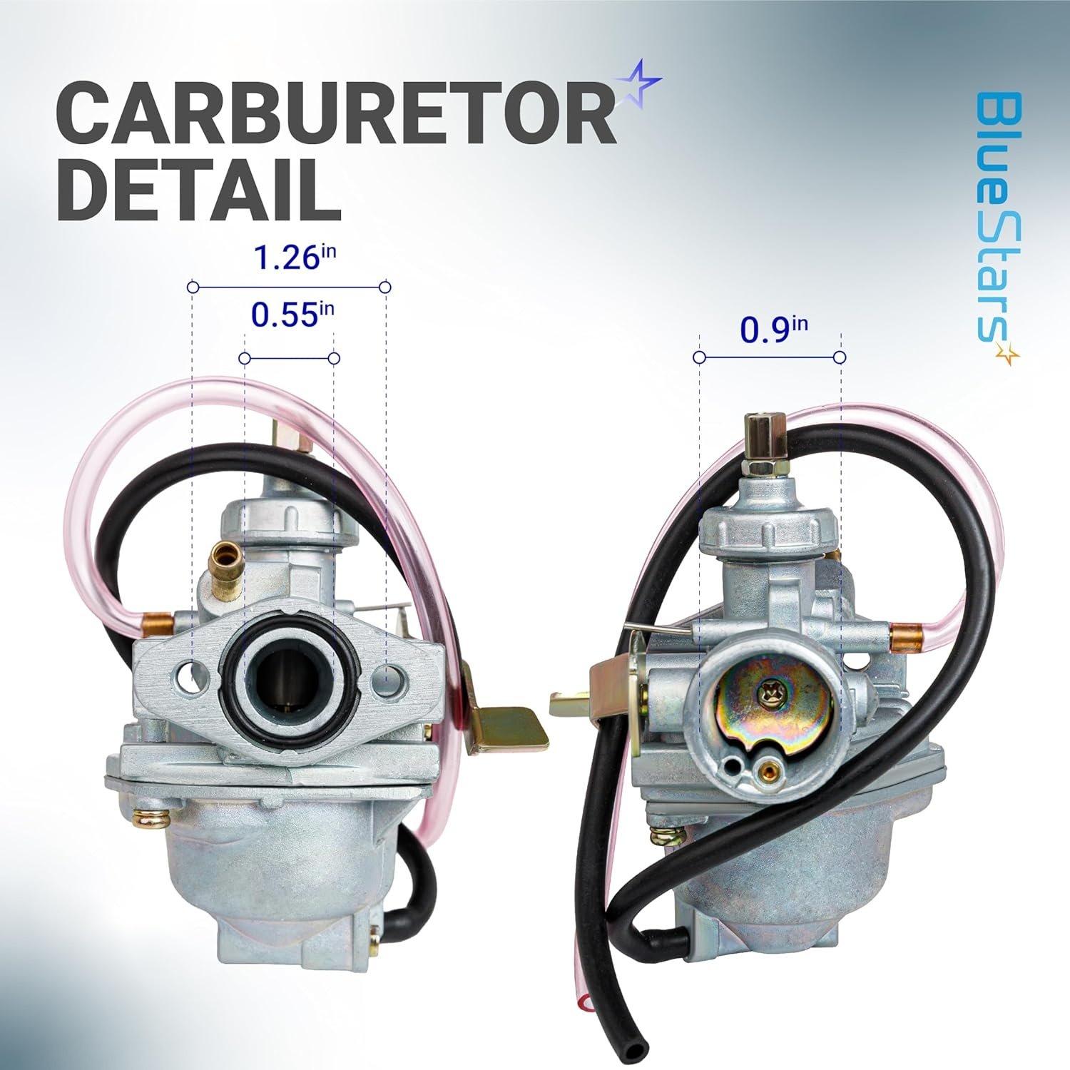 [Lifetime Warranty] Carburetor Kit for Honda CRF50F 2004-2012 Honda Z50RD - Carburetor Kit with Air Filter & Fuel Valve Petcock image 3