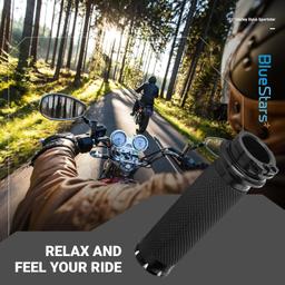 [Lifetime Warranty] 1-Inch Handlebar Hand Grips, Non-Slip and Durable - Compatible with Harley Dyna, Sportster 883 1200, Road Glide, Softail, Street Glide, Tour Glide thumbnail 3