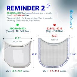 [Lifetime Warranty] ADQ56656403 Lint Filter Replacement - Compatible with LG Dryers and WashTowers - 11.2" x 10.9" - Replaces 4960837 AP7012980 PS16546780 thumbnail 3