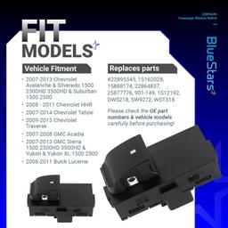 [Lifetime Warranty] 22895545 Power Window Switch Passenger Front Right/Rear Left or Right thumbnail 5