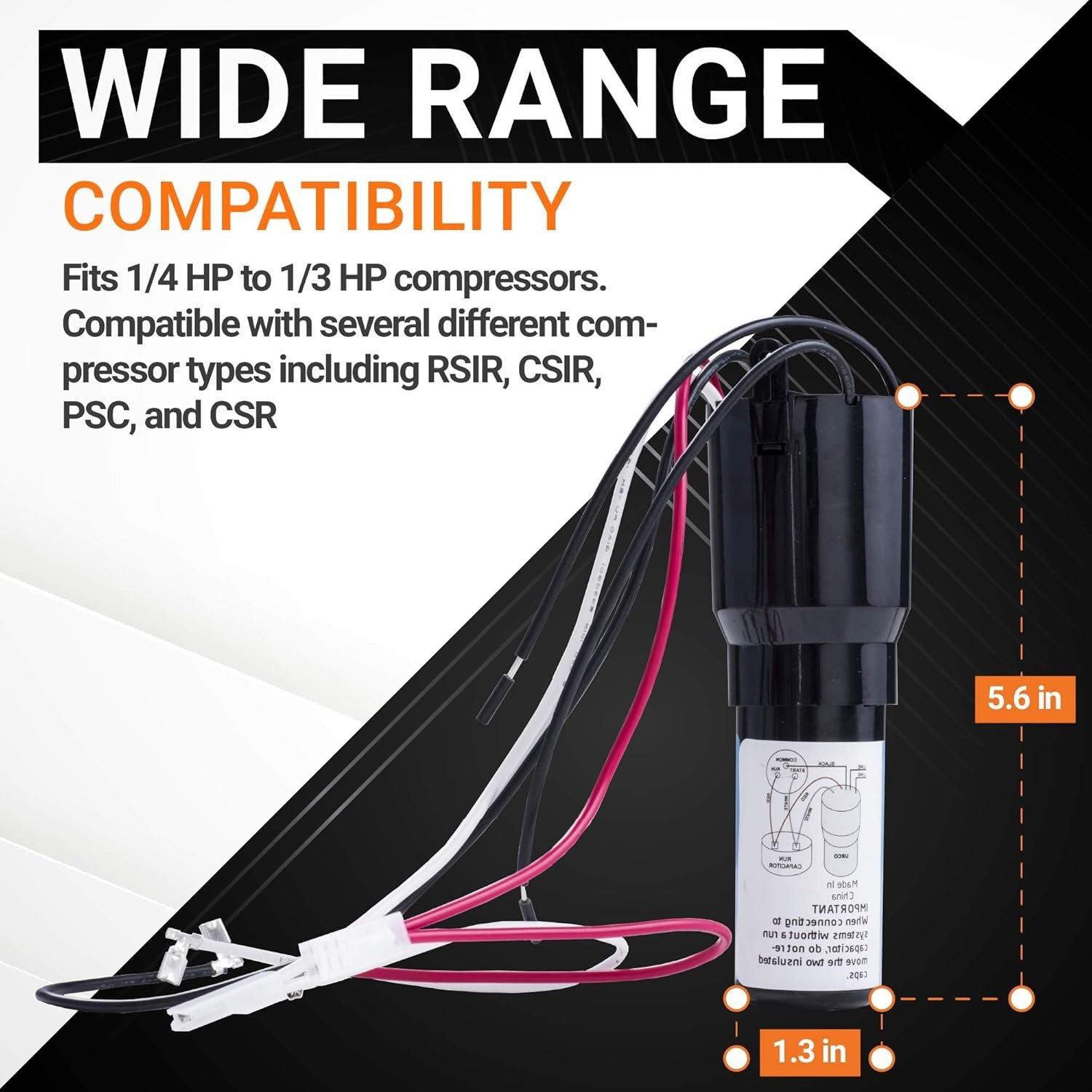 URCO410 3-in-1 Universal Hard Start Capacitor Kit image 4