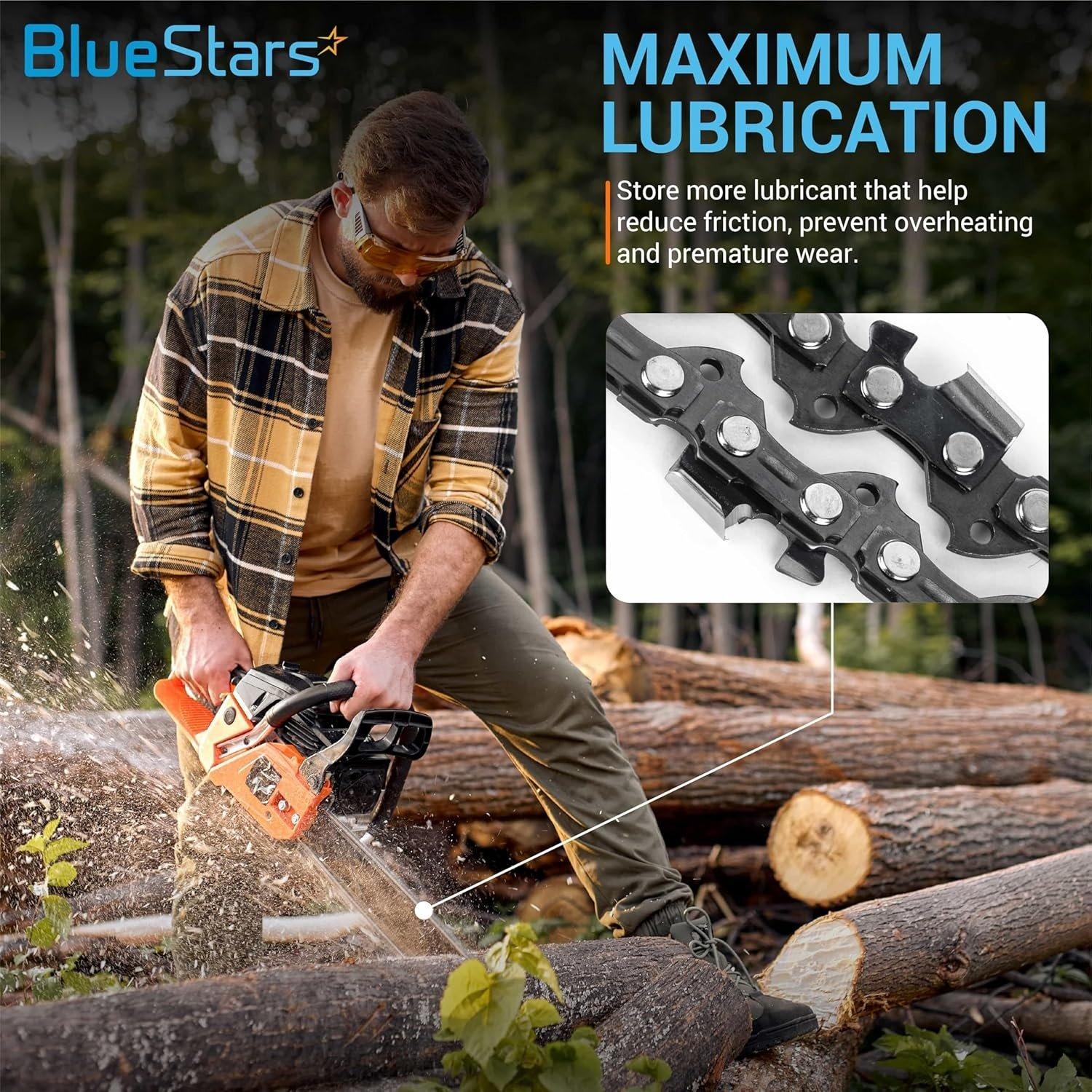 3 Packs 16-inch Chainsaw Chain S56 3/8" LP Pitch 0.050" Gauge 56 Drive image 6