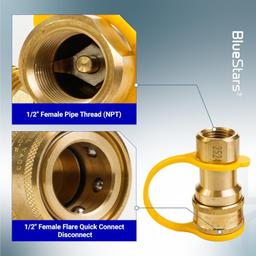 [Lifetime Warranty] Gas Quick Connect Kit 1/2 inch thumbnail 5