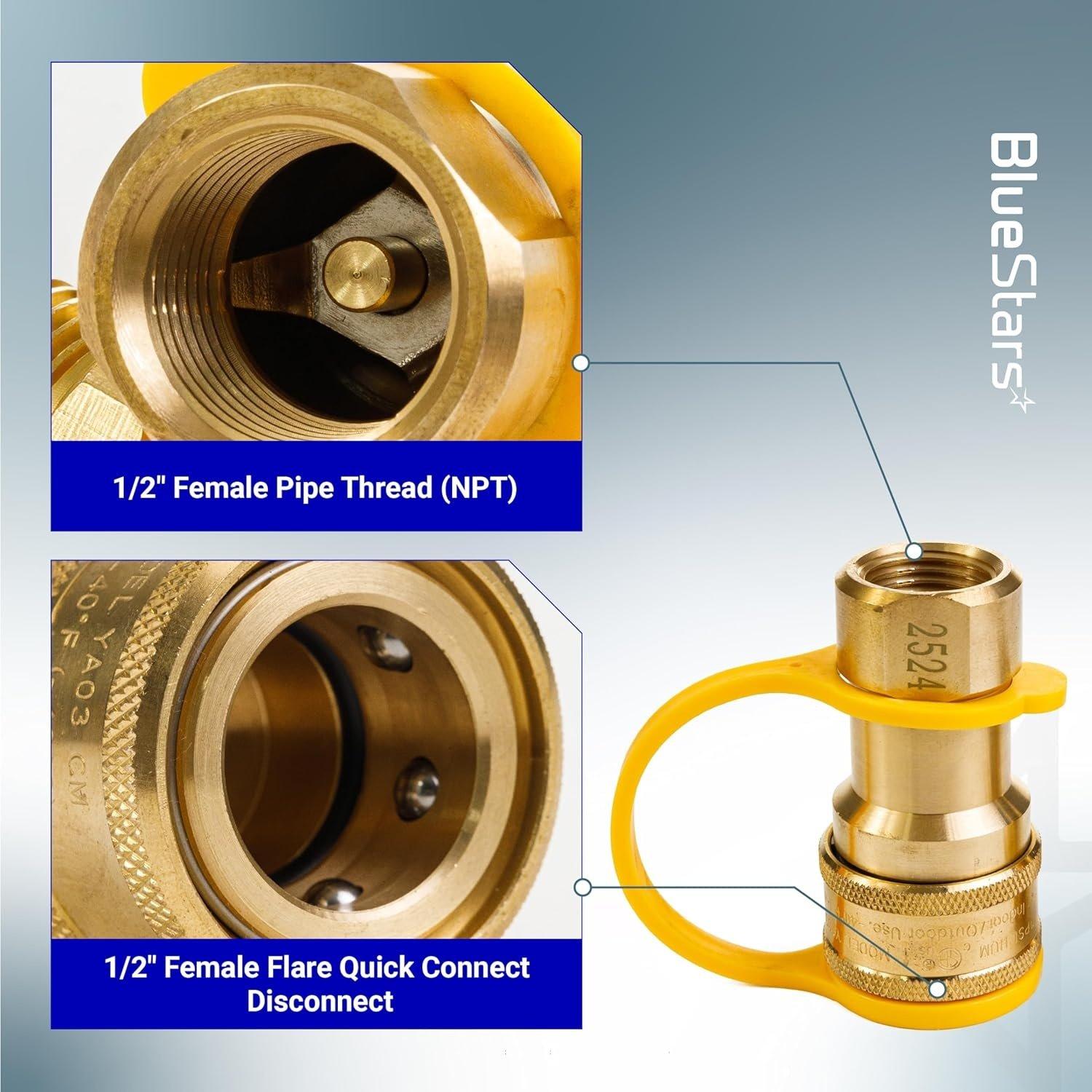 [Lifetime Warranty] Gas Quick Connect Kit 1/2 inch image 5