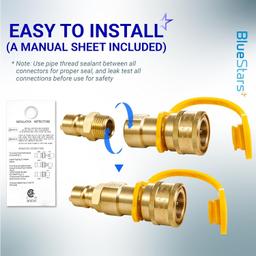 [Lifetime Warranty] Gas Quick Connect Kit 1/2 inch thumbnail 4