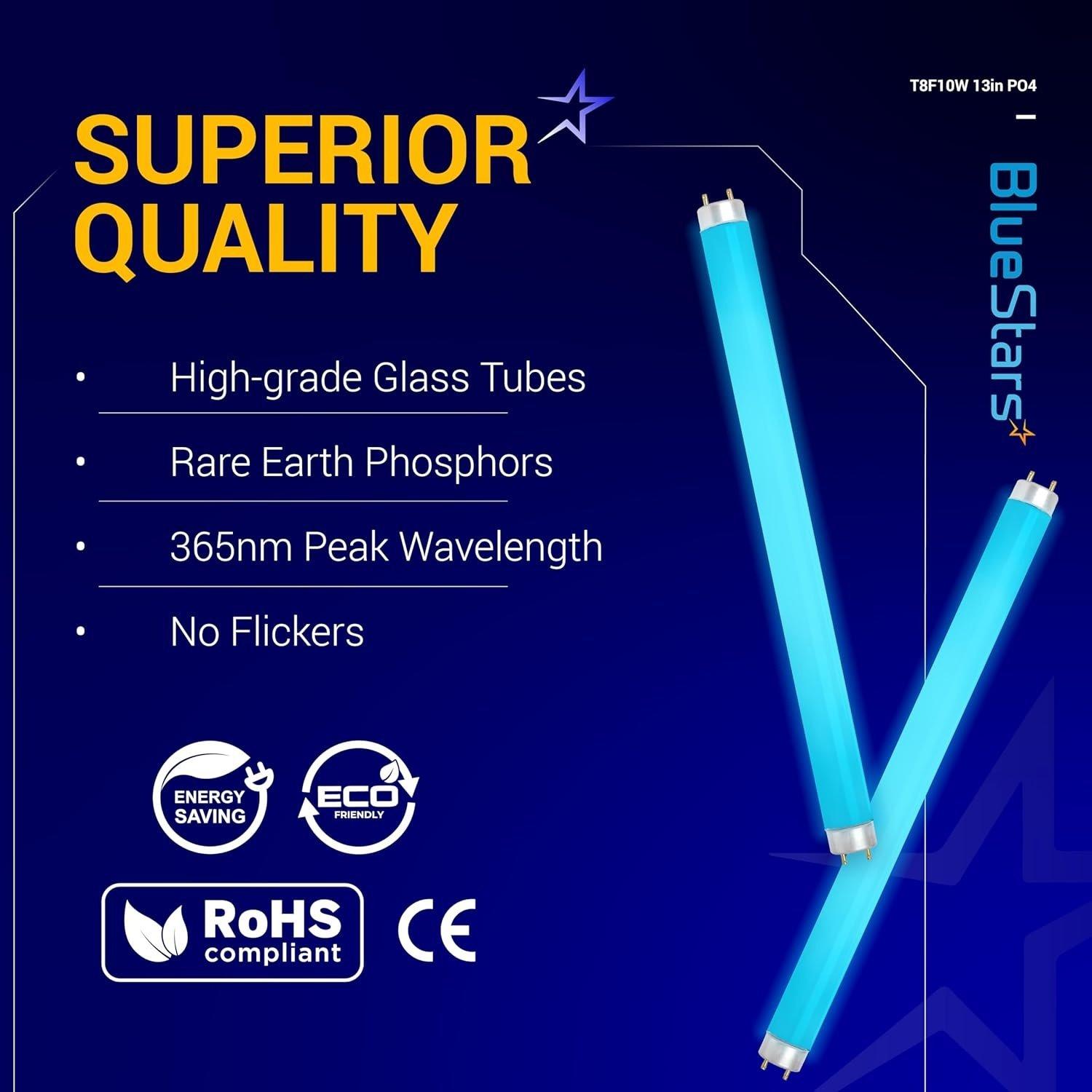 [Lifetime Warranty] T8F10W Replacement Light Bulb 2-Pin Base T8 10 Watts - Pack of 4 image 2