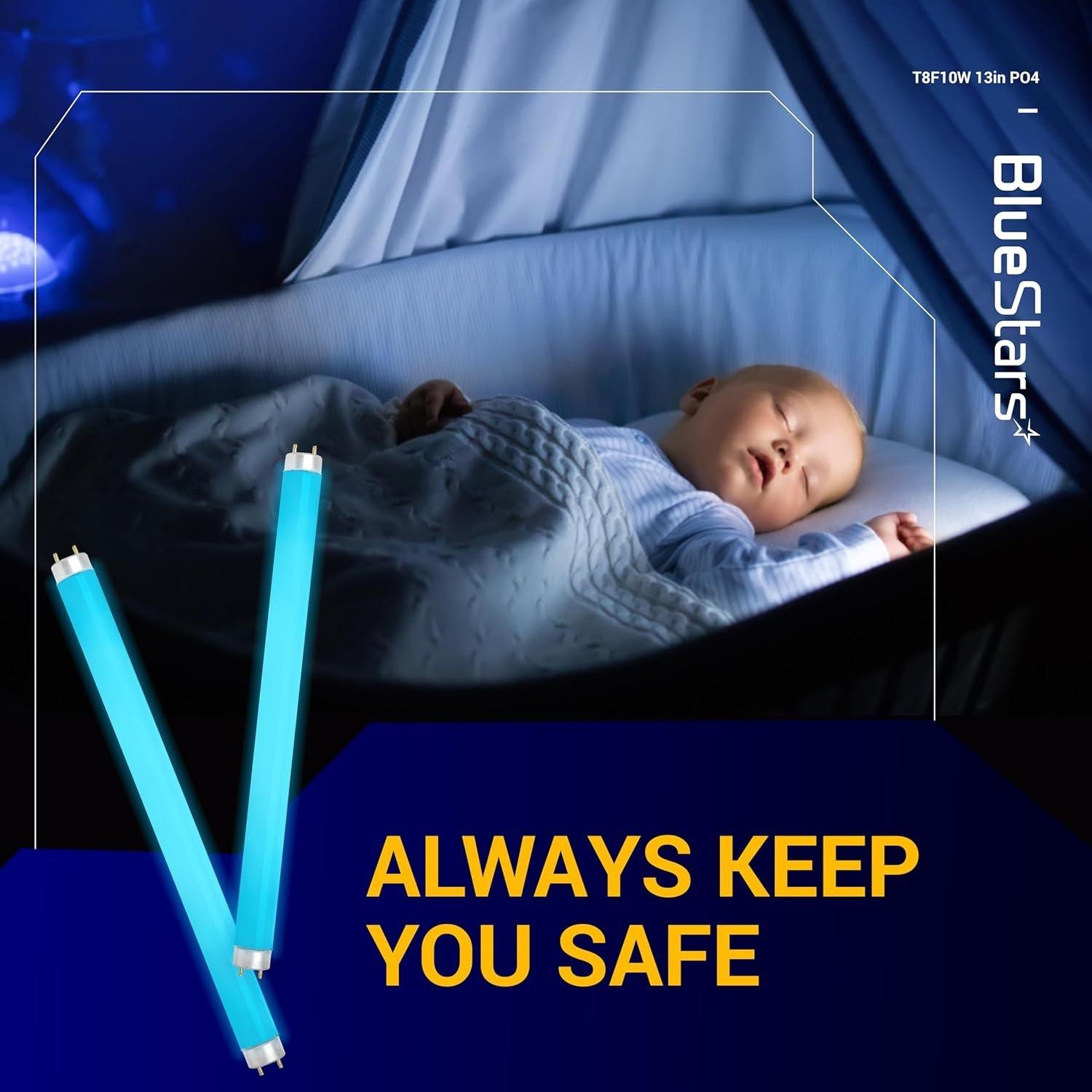 [Lifetime Warranty] T8F10W Replacement Light Bulb 2-Pin Base T8 10 Watts - Pack of 4 image 1