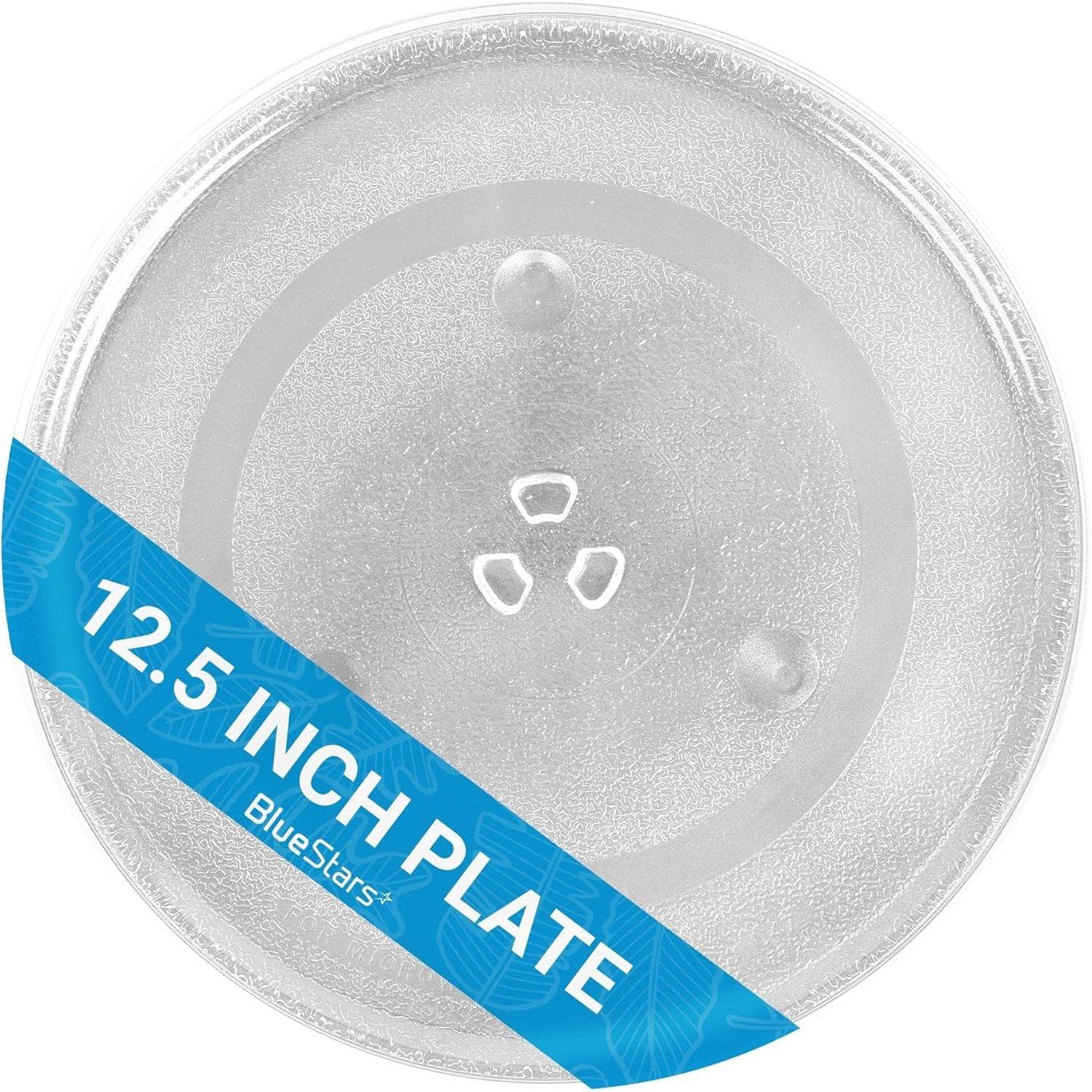 Microwave Glass Plate 12.5"/31.5cm - Replaces WB39X10003 WB39X10002 W11367904 AP6892124 - Universal Fit for GE Samsung Frigidaire Kenmore Emerson - Durable Y-Type Turntable Tray image 0