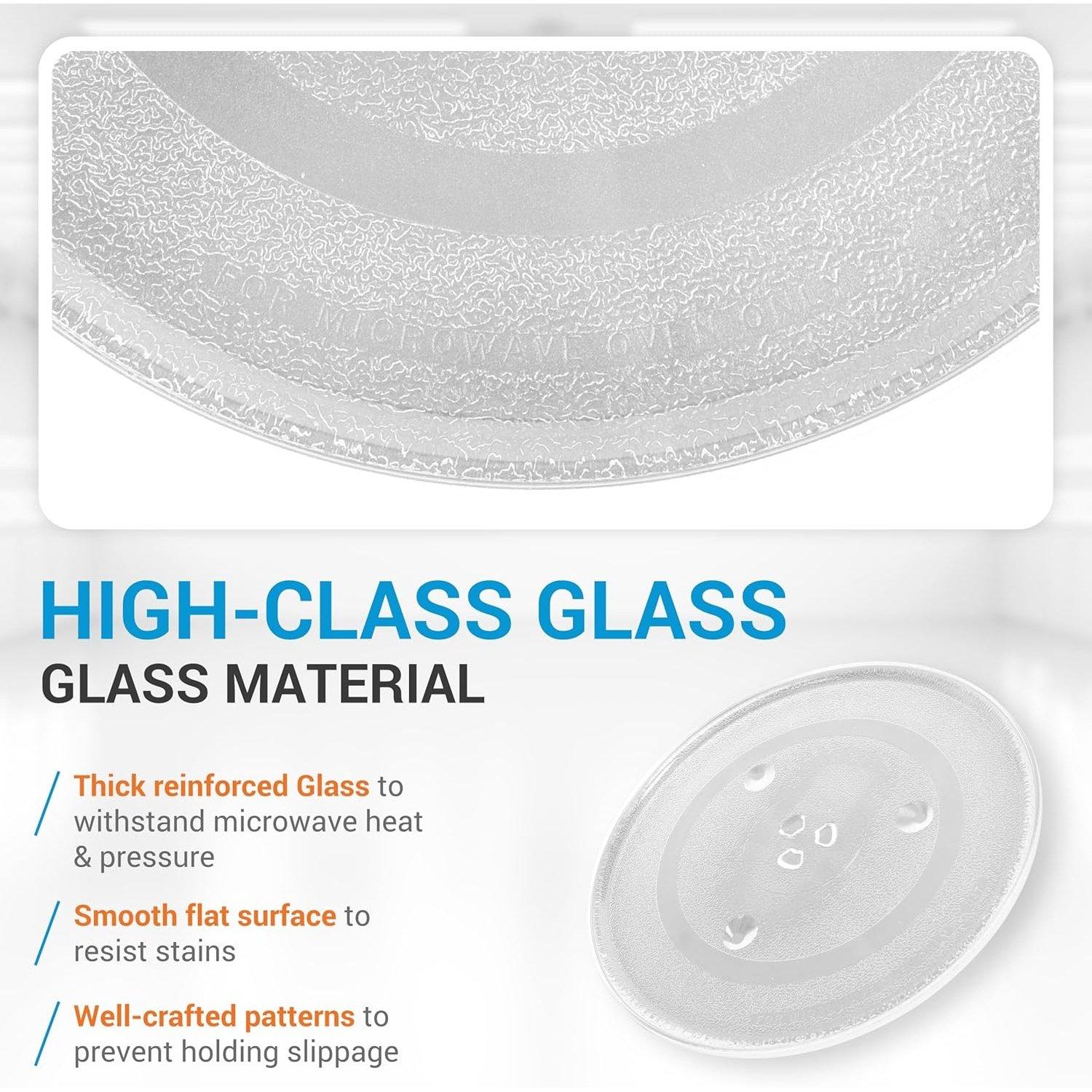 Microwave Glass Plate 12.5"/31.5cm - Replaces WB39X10003 WB39X10002 W11367904 AP6892124 - Universal Fit for GE Samsung Frigidaire Kenmore Emerson - Durable Y-Type Turntable Tray image 4