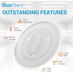 Microwave Glass Plate 12.5"/31.5cm - Replaces WB39X10003 WB39X10002 W11367904 AP6892124 - Universal Fit for GE Samsung Frigidaire Kenmore Emerson - Durable Y-Type Turntable Tray thumbnail 5