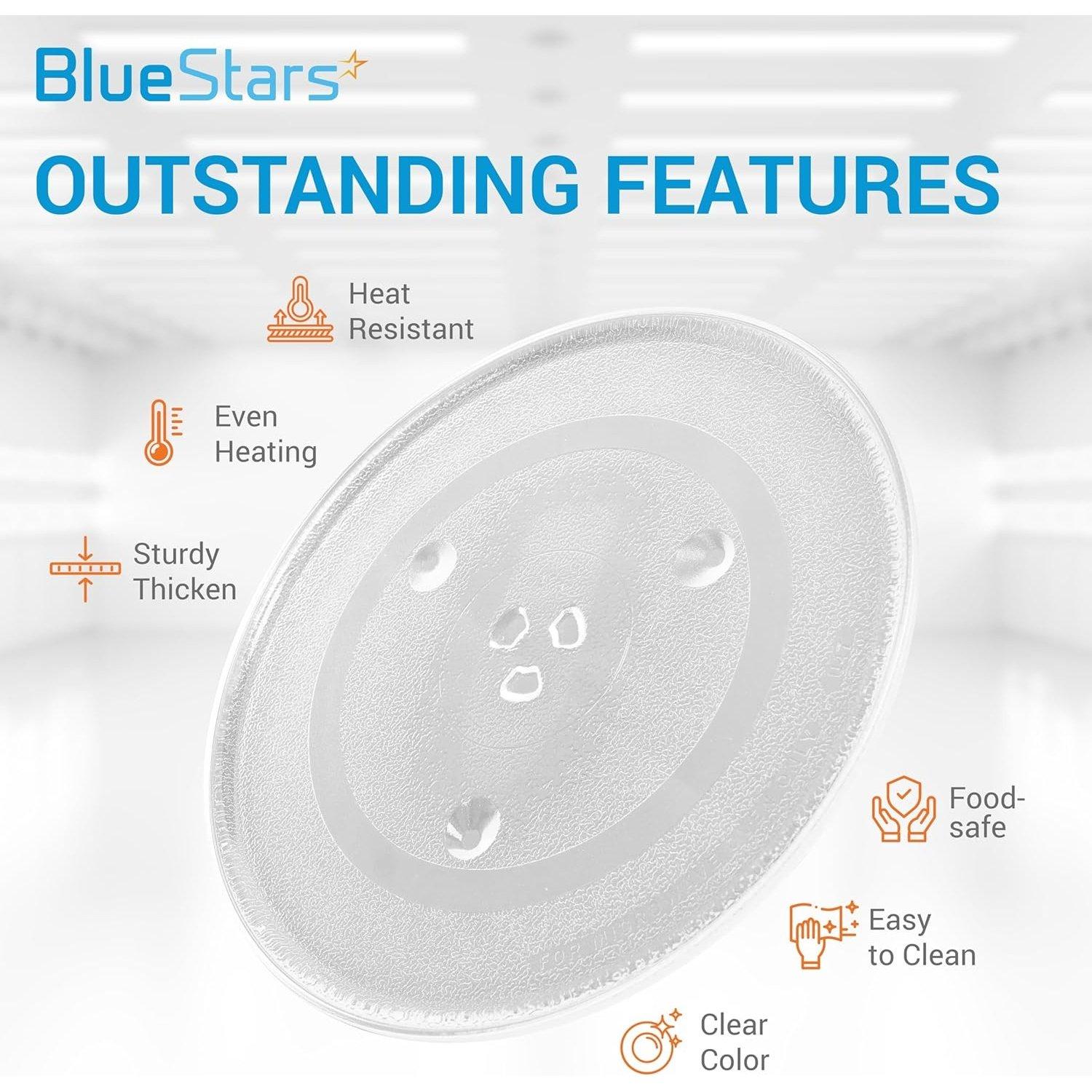 Microwave Glass Plate 12.5"/31.5cm - Replaces WB39X10003 WB39X10002 W11367904 AP6892124 - Universal Fit for GE Samsung Frigidaire Kenmore Emerson - Durable Y-Type Turntable Tray image 5