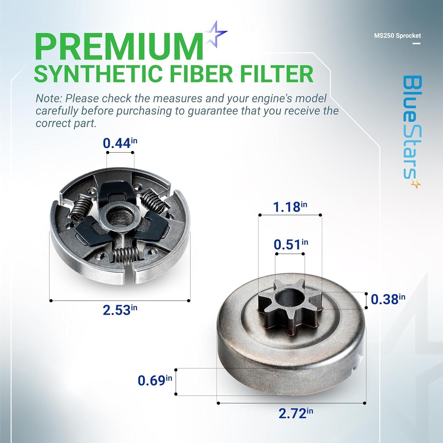 [Lifetime Warranty] 3/8 7T Clutch Drum Sprocket with Bearing3/8 7T Clutch Drum Sprocket with Bearing Washer E-Clip Worm Gear image 4