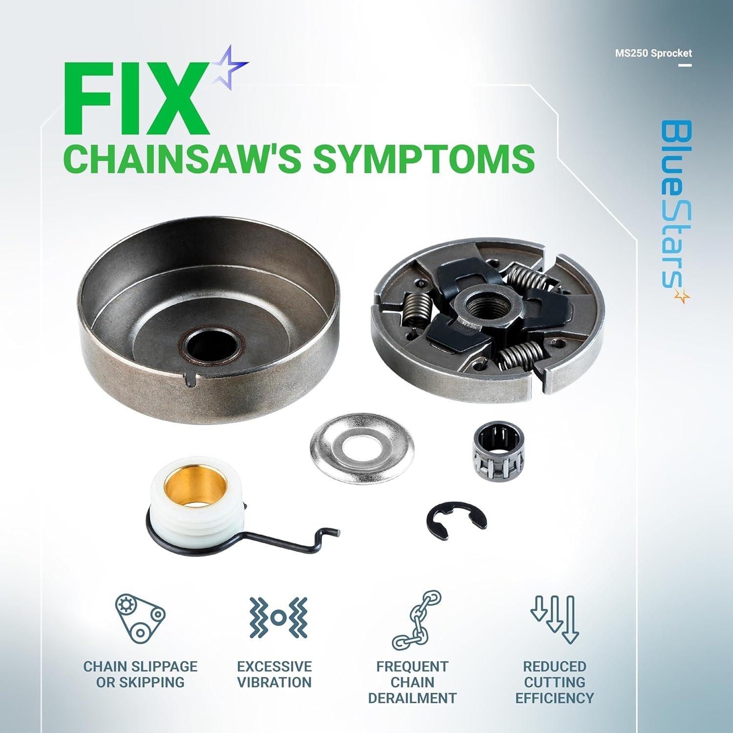 [Lifetime Warranty] 3/8 7T Clutch Drum Sprocket with Bearing3/8 7T Clutch Drum Sprocket with Bearing Washer E-Clip Worm Gear image 6