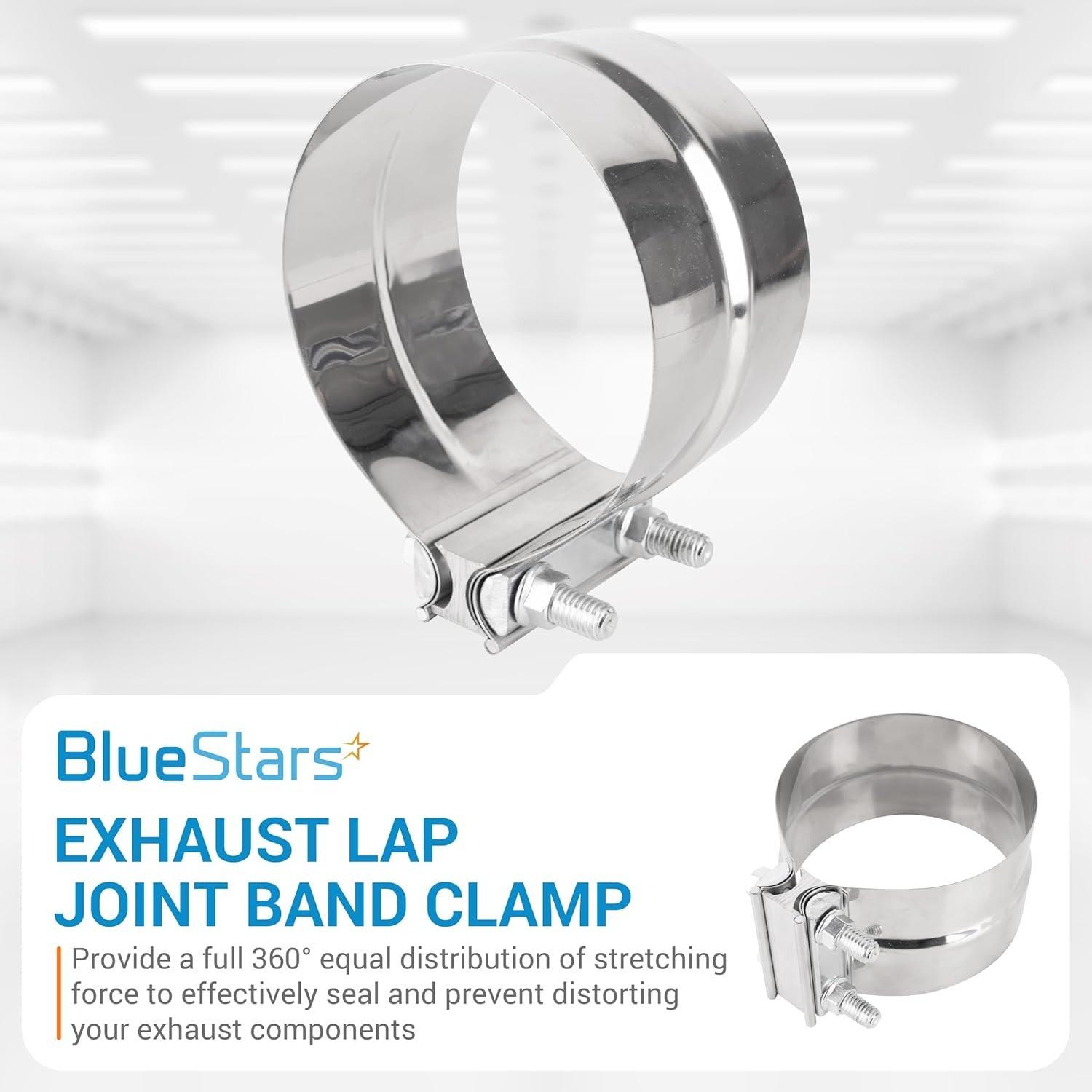 [Lifetime Warranty] 5" Exhaust Clamp/Lap Joint Band Clamp image 5