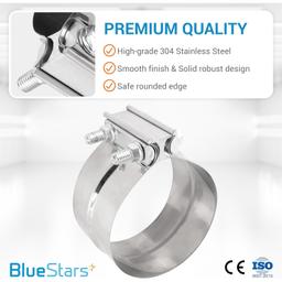 [Lifetime Warranty] 5" Exhaust Clamp/Lap Joint Band Clamp thumbnail 6
