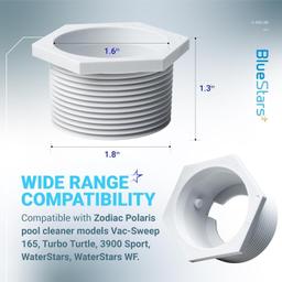 [Lifetime Warranty] 6-500-00 Pool Cleaner Universal Wall Fitting (UWF) Connector thumbnail 5