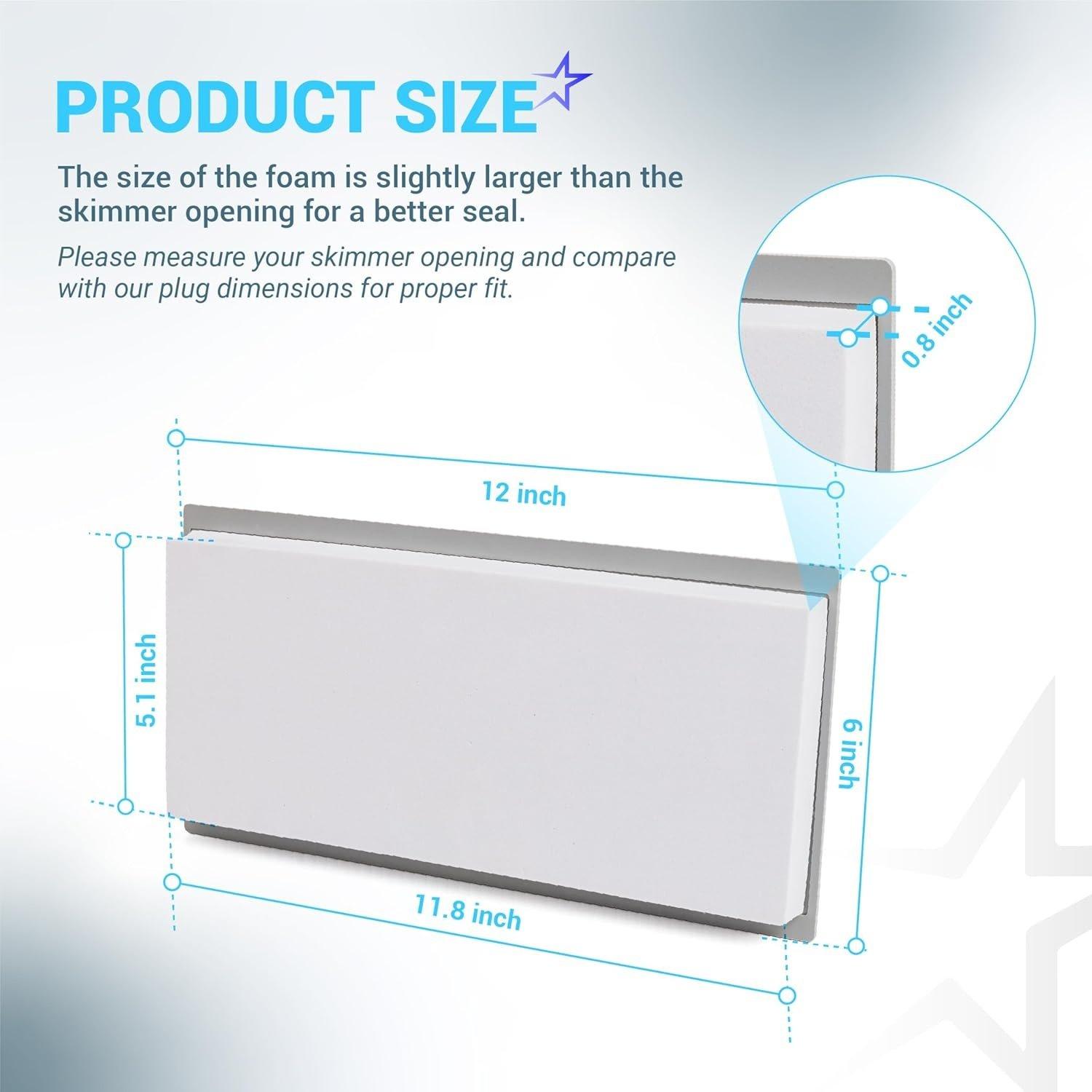 [Lifetime Warranty] Wide Mouth Skimmer Plug for Hayward SP1091WM - Winter Pool Protection image 6