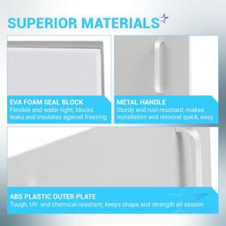 [Lifetime Warranty] Wide Mouth Skimmer Plug for Hayward SP1091WM - Winter Pool Protection thumbnail 5