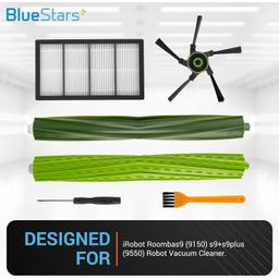 [Lifetime Warranty] Replacement Parts Kit for iRobot Roomba s9 (9150) s9+ s9 Plus (9550) Series Robot Vacuum Cleaner - 2 Multi-Surface Rubber Brushes, 4 Filters, 4 Side Brushes + Extra Cleaning Tool thumbnail 6