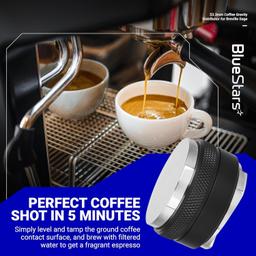 [Lifetime Warranty] 53.3mm Coffee Gravity Distributor & Tamper - Dual Head Coffee Leveler Compatible with 54mm Breville Portafilter - 304 Stainless steel thumbnail 4