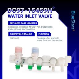 [Lifetime Warranty] DC97-15459H WA45H7000AW/A2 Water Inlet Valve For Samsung Washers WA50R5400AW/US WA50R5400AV/US WA45M7050AW/A4 WA400PJHDWR/AA WA40J3000AW/A2 WA50R5200AW/US thumbnail 7