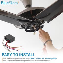 [Lifetime Warranty] CBB61 4.5uf+5uf+5uf 5-Wire 250V AC Ceiling Fan Capacitor thumbnail 3