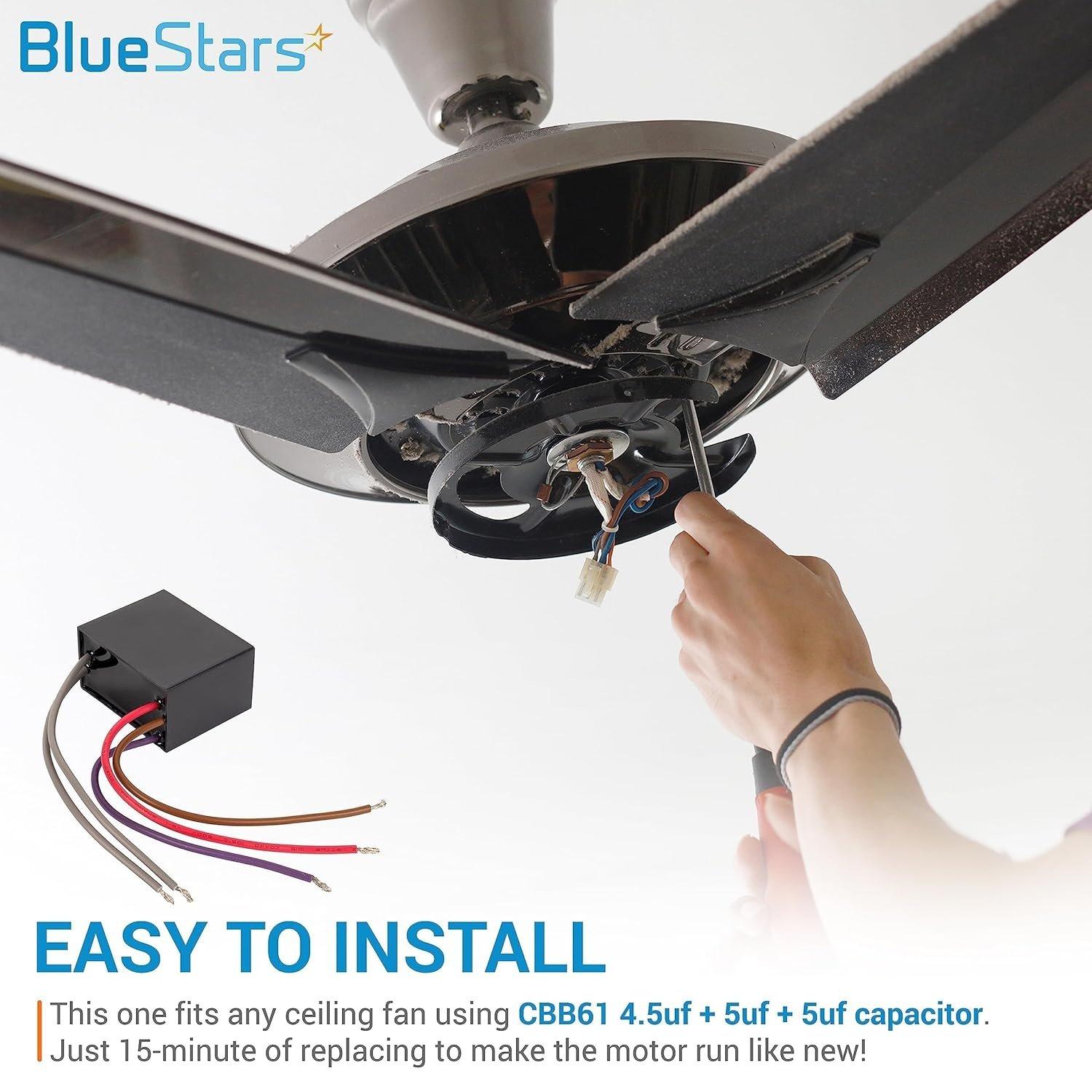 [Lifetime Warranty] CBB61 4.5uf+5uf+5uf 5-Wire 250V AC Ceiling Fan Capacitor image 3