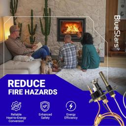 [Lifetime Warranty] 10002264 Natural Gas 3-Way Pilot Assembly Kit - Compatible with HHT Majestic Monessen Temco Vermont Castings Fireplaces - SRV10002264 LP NG 3-Way Pilot with Thermocouple thumbnail 4