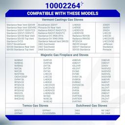 [Lifetime Warranty] 10002264 Natural Gas 3-Way Pilot Assembly Kit - Compatible with HHT Majestic Monessen Temco Vermont Castings Fireplaces - SRV10002264 LP NG 3-Way Pilot with Thermocouple thumbnail 7