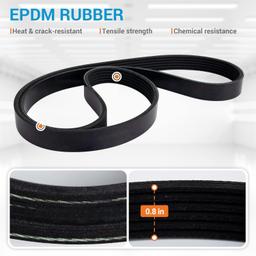 1060495 6PK1257 Serpentine Belt thumbnail 5