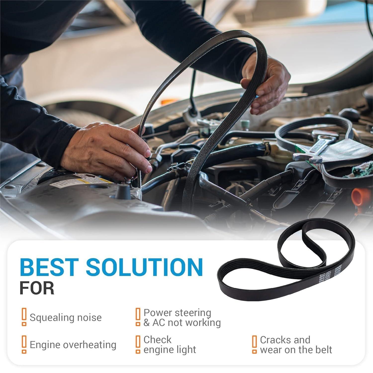 1060495 6PK1257 Serpentine Belt image 3