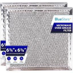[Lifetime Warranty] WB02X11534 Microwave Grease Filter Replacement 6-3/8" x 6-3/4" x 3/32" - Compatible with GE & Samsung Over-the-Range Microwave Ovens - Replaces DE63-00666A AP5306190 PS3506741 - Pack of 2 thumbnail 0