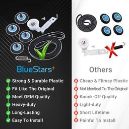 DC93-00634A Drum Roller & Axle & DC97-16782A Drum Roller & 6602-001655 Drum Belt & Dual Ball Bearings DC93-00634A Idler Pulley & DC61-01215B Tension Spring thumbnail 1