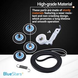 DC93-00634A Drum Roller & Axle & DC97-16782A Drum Roller & 6602-001655 Drum Belt & Dual Ball Bearings DC93-00634A Idler Pulley & DC61-01215B Tension Spring thumbnail 5