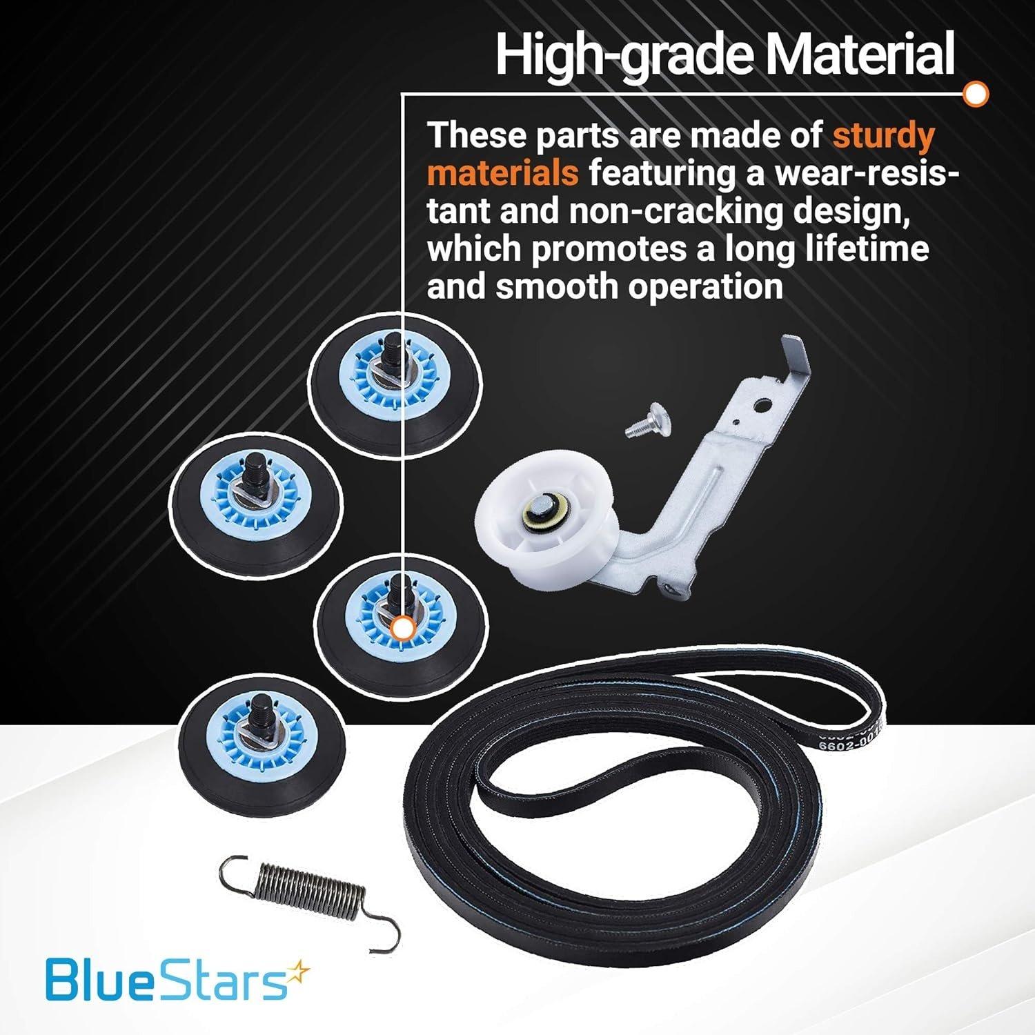 DC93-00634A Drum Roller & Axle & DC97-16782A Drum Roller & 6602-001655 Drum Belt & Dual Ball Bearings DC93-00634A Idler Pulley & DC61-01215B Tension Spring image 5