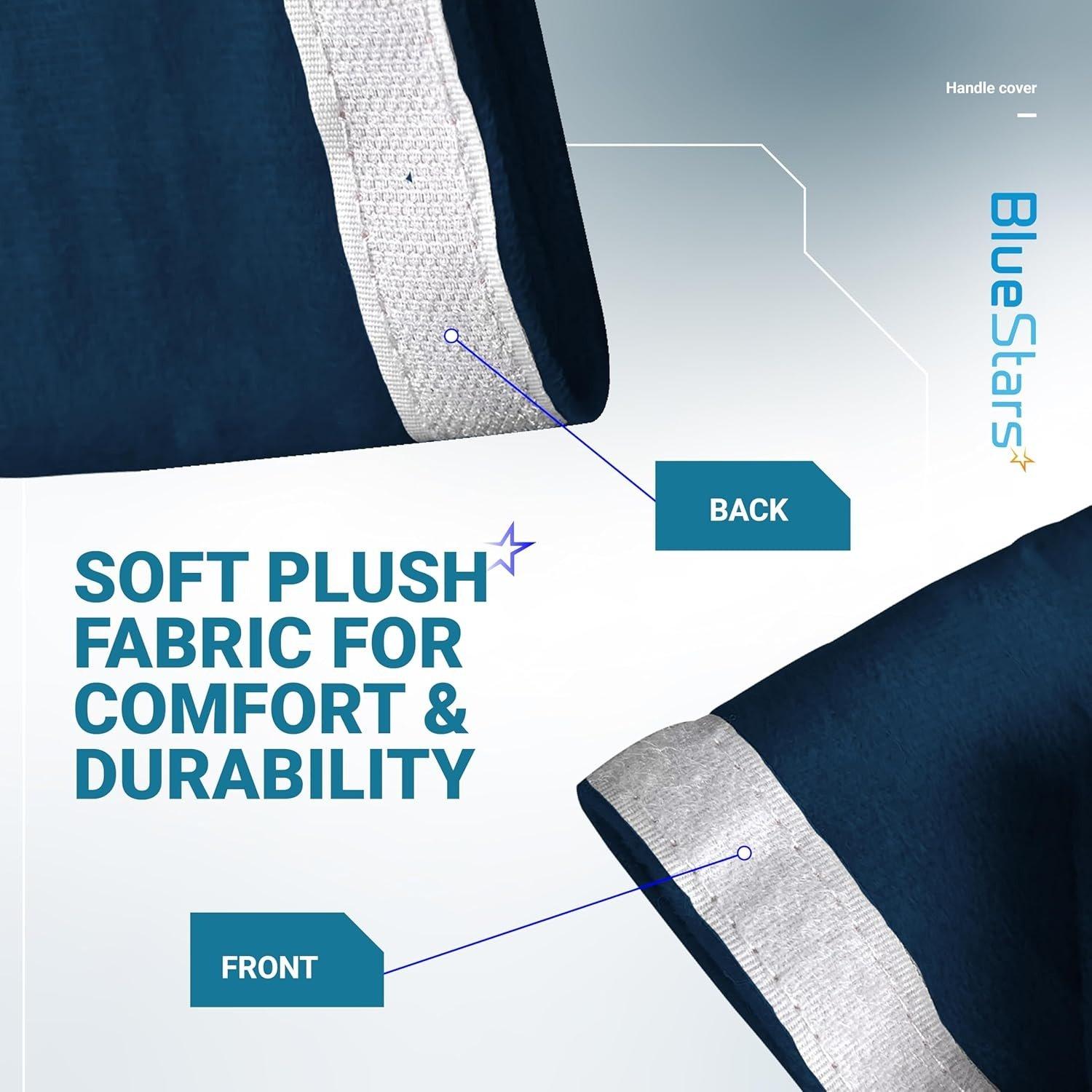 [Lifetime Warranty] Microwave Door Handle Covers, Keep Your Kitchen Appliances Clean from Smudges, Drips, Food Stains, Oil, Decor Protector for Ovens, Microwaves, Cabinets Pull (Blue) - Pack of 4 image 6