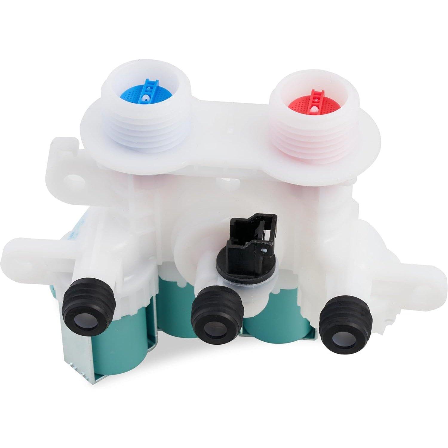 [Lifetime Warranty] W11096268 W11220230 Washer Water Inlet Valve - Compatible with Whirlpool Kenmore Washers - Replaces W10632527 W10758829 W10853296 W11096268 AP6329544 (120V 60Hz) image 0