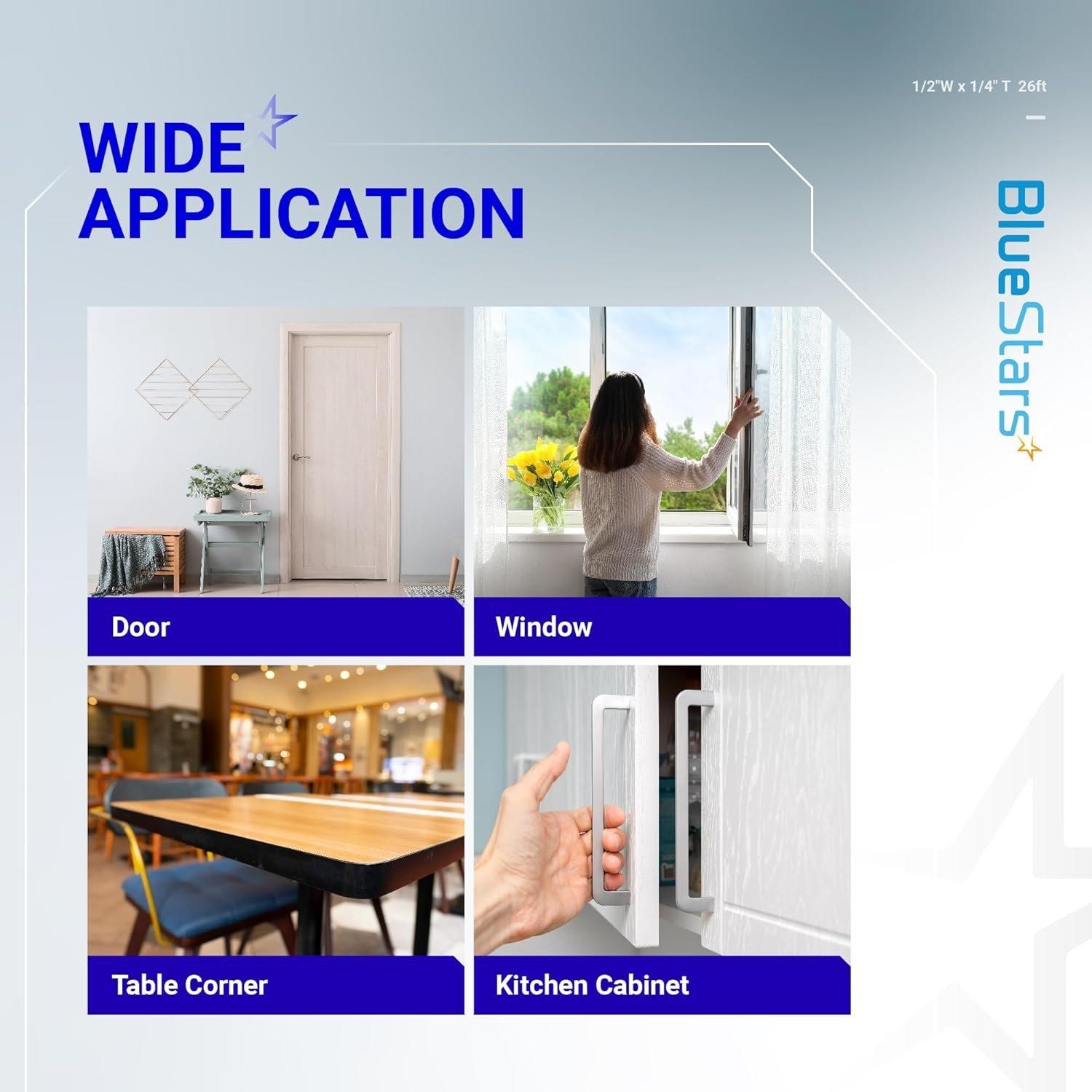 [Lifetime Warranty] Adhesive Door & Window Foam Tape 1/2"W x 1/4" T 26ft image 4