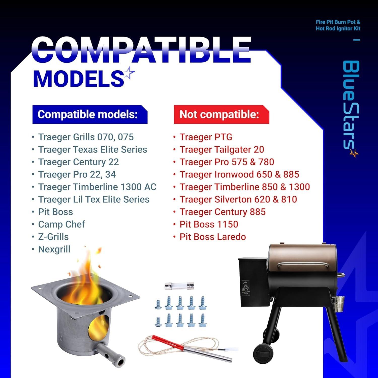 [Lifetime Warranty] Stainless Steel Fire Burn Pot and Hot Rod Ignitor Kit image 4