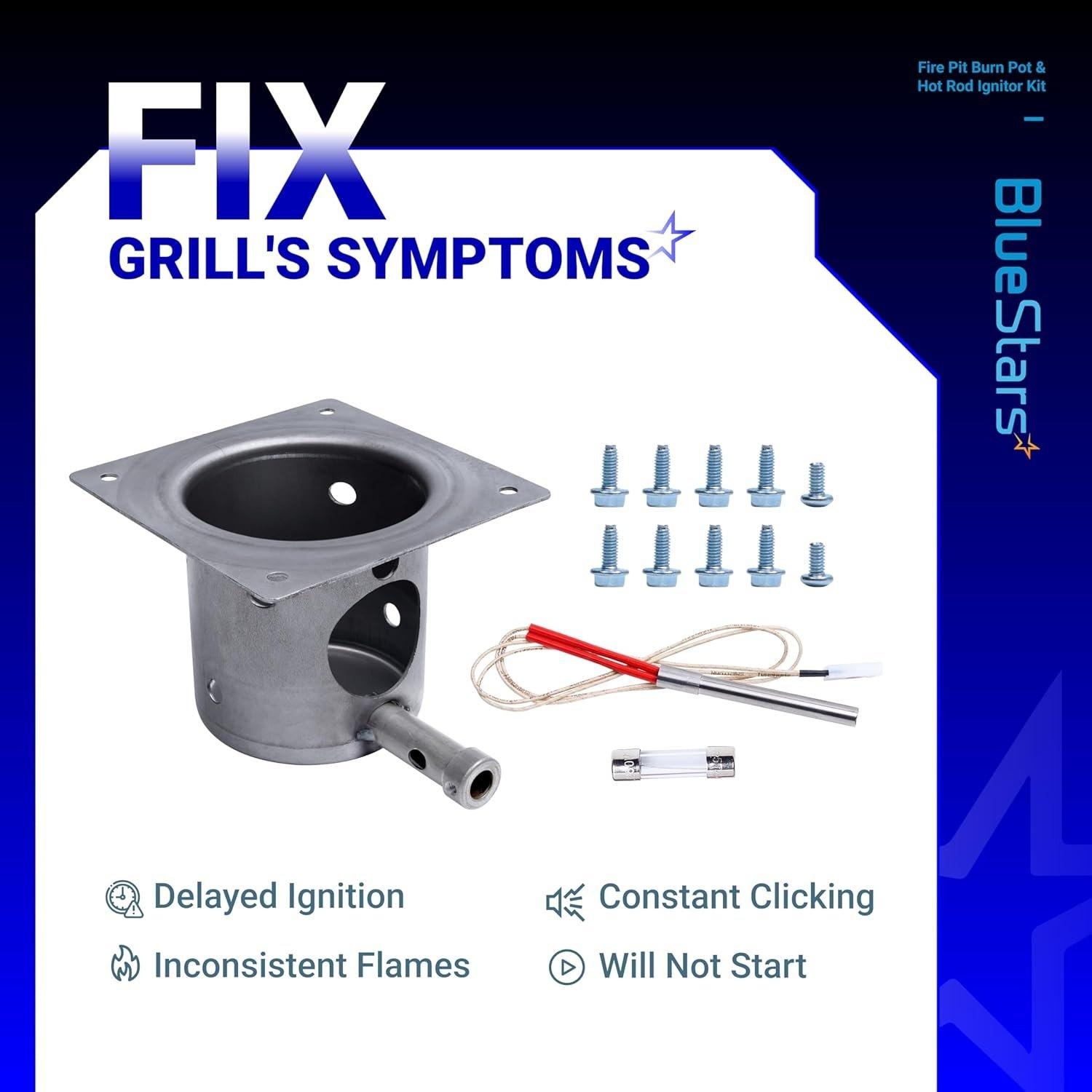 [Lifetime Warranty] Stainless Steel Fire Burn Pot and Hot Rod Ignitor Kit image 5