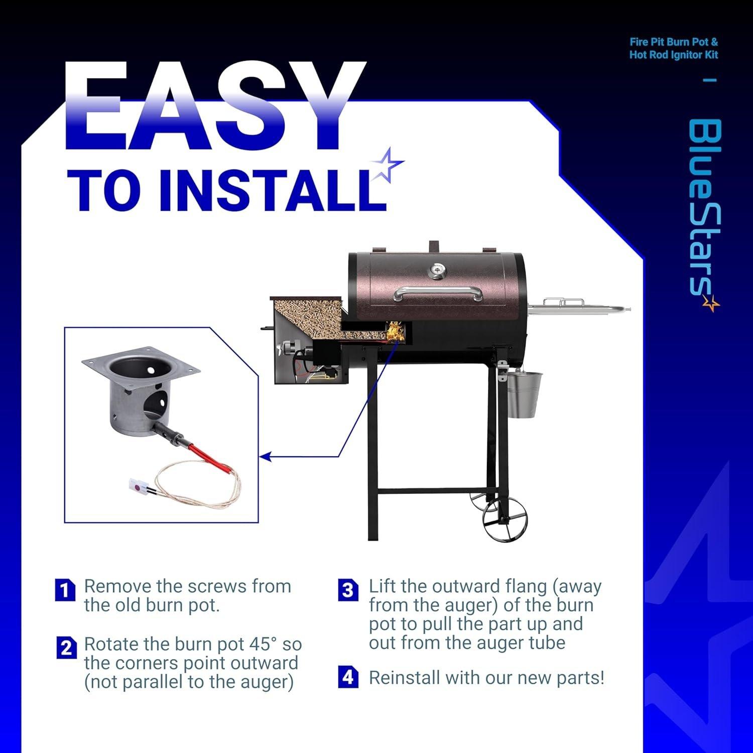 [Lifetime Warranty] Stainless Steel Fire Burn Pot and Hot Rod Ignitor Kit image 6