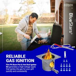 [Lifetime Warranty] Stainless Steel Fire Burn Pot and Hot Rod Ignitor Kit thumbnail 8