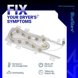 [Lifetime Warranty] 8544771 Dryer Heating Element - Compatible with Whirlpool Kenmore Maytag Dryers - Replaces WP8544771VP 7154072 1180054 AP6013115 PS11746337 W10836011 11087872602 MEDB950YG0 thumbnail 7