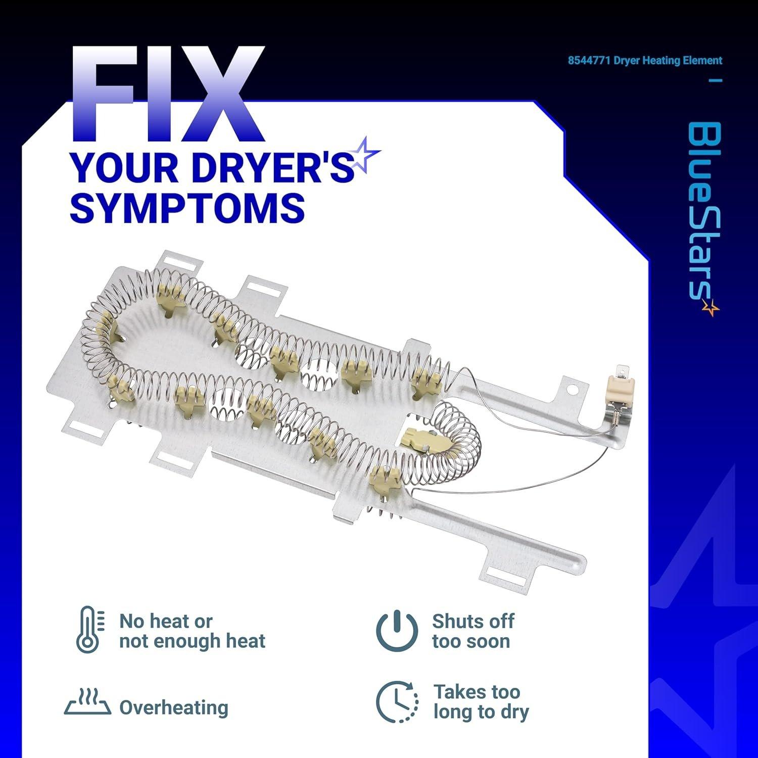 [Lifetime Warranty] 8544771 Dryer Heating Element - Compatible with Whirlpool Kenmore Maytag Dryers - Replaces WP8544771VP 7154072 1180054 AP6013115 PS11746337 W10836011 11087872602 MEDB950YG0 image 7
