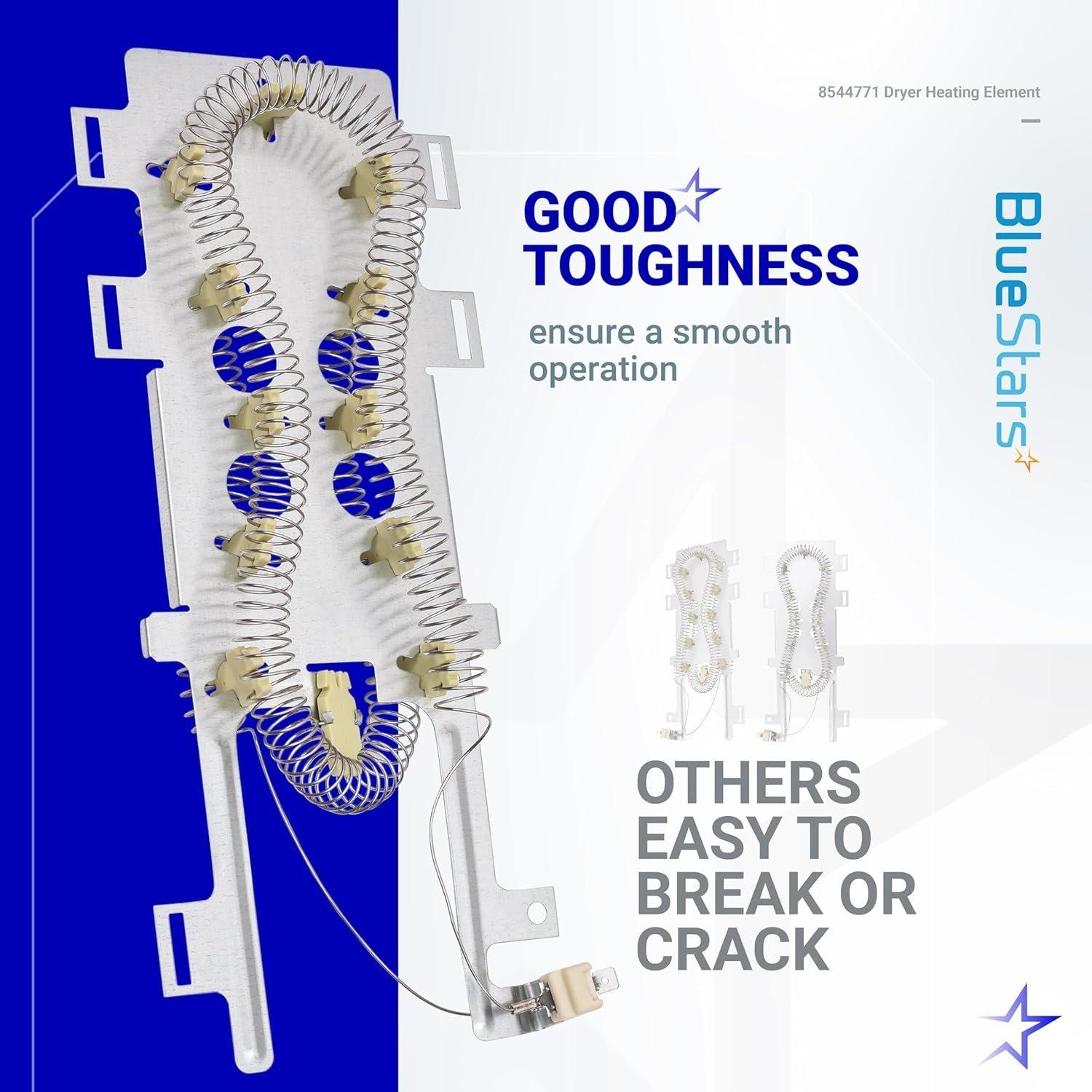 [Lifetime Warranty] 8544771 Dryer Heating Element - Compatible with Whirlpool Kenmore Maytag Dryers - Replaces WP8544771VP 7154072 1180054 AP6013115 PS11746337 W10836011 11087872602 MEDB950YG0 image 5